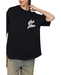 Good For Nothing Women's Funk Oversized T-shirt.