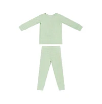 Motette Baby Boys Pistachio Gingham Pajama Set
