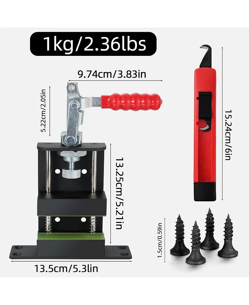 Wosofe Golf Grip Removal Clamp Tool Vise Shaft regripping kit Grip Remover Repair Replacement Accessories Golf ClubsVisit the Wosofe Store