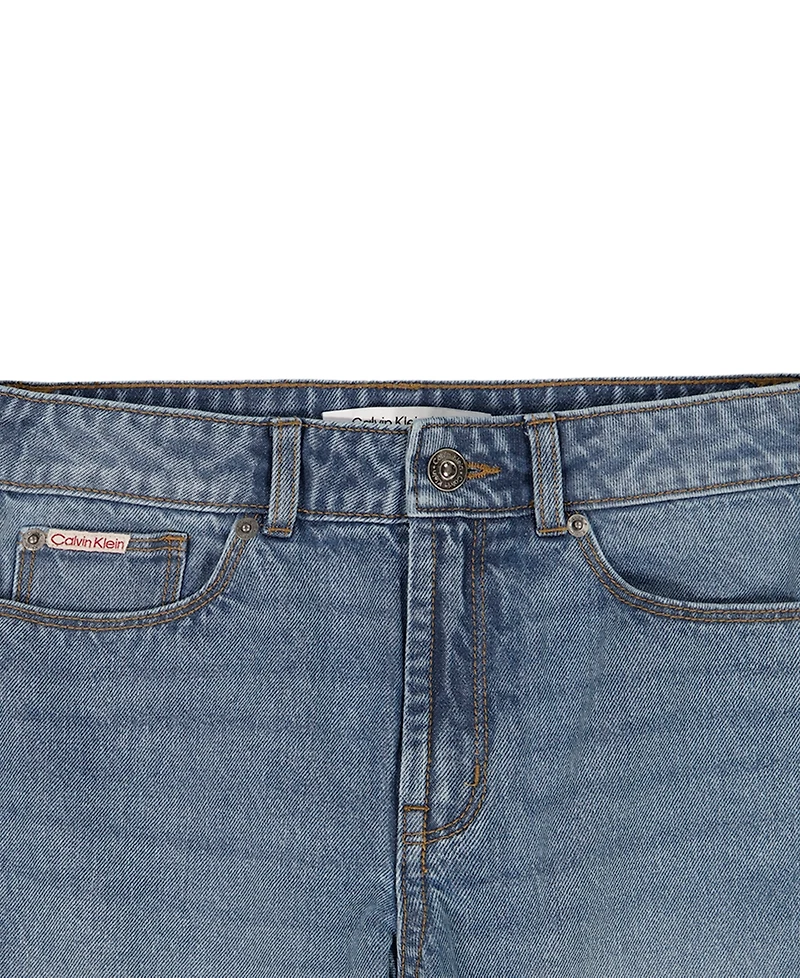 Calvin Klein Girls' 7-16 Bermuda Denim Shorts