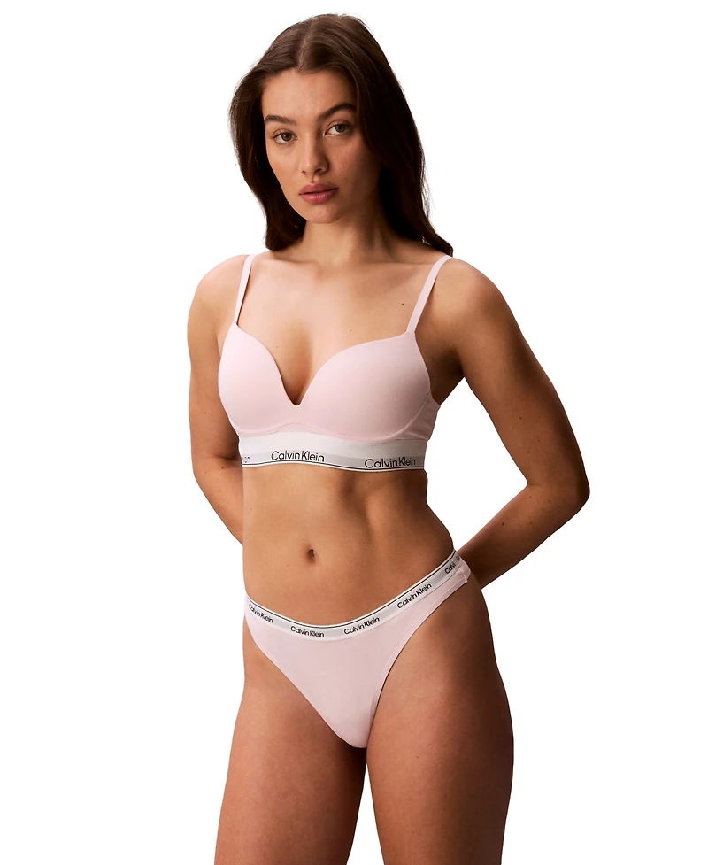 Calvin Klein Women's Modern Logo Thong Underwear QD5043