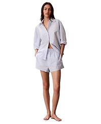 Calvin Klein Women's Striped Pull-On Shorts