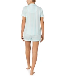Kate Spade New York Sleepwear Short Sleeve Modal Jersey Notch Collar Boxer Pj Set
