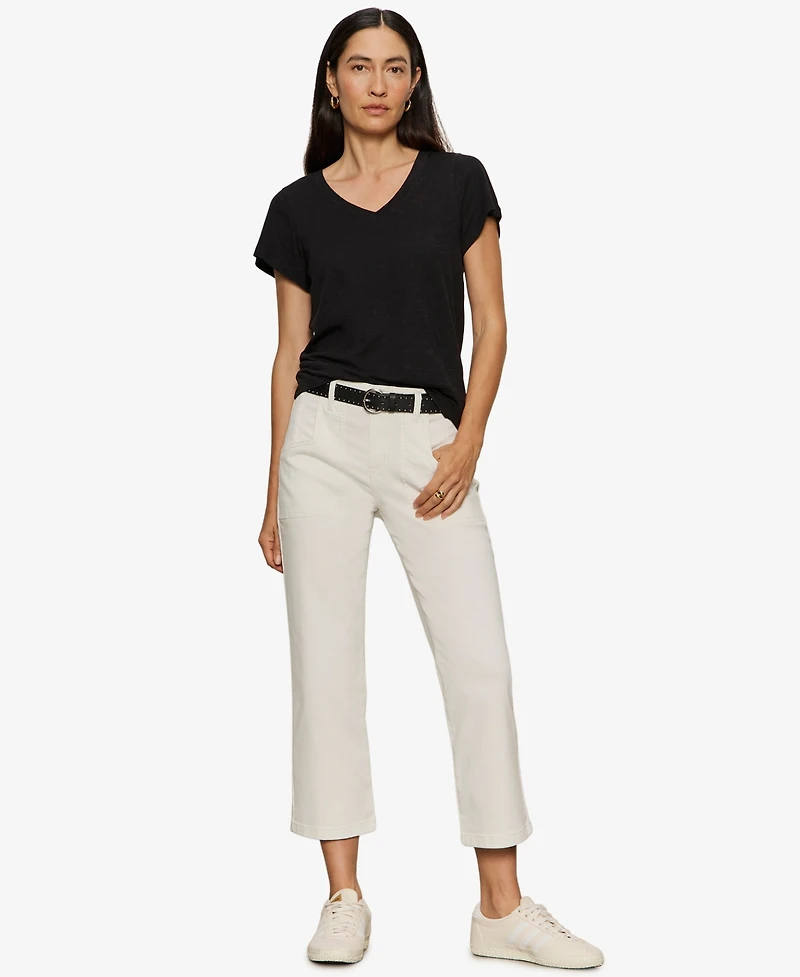 Sanctuary Petite Retreat Cropped Wide Leg Pants