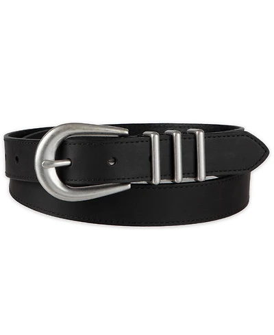 Levi's Women's Skinny Triple Metal Loop Leather Belt