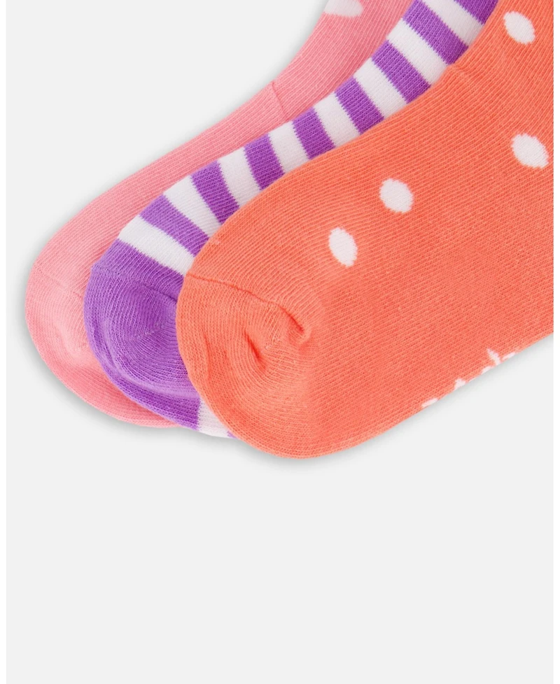 Deux par Toddler| Little Girl 3 Pairs Socks