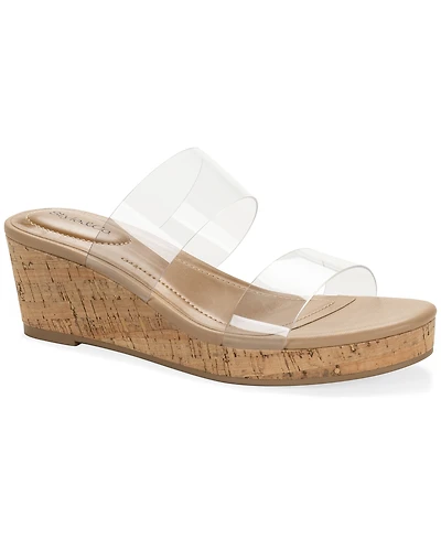 Style & Co Women's Veronicaa Vinyl Wedge Sandals, Macy's Exclusive