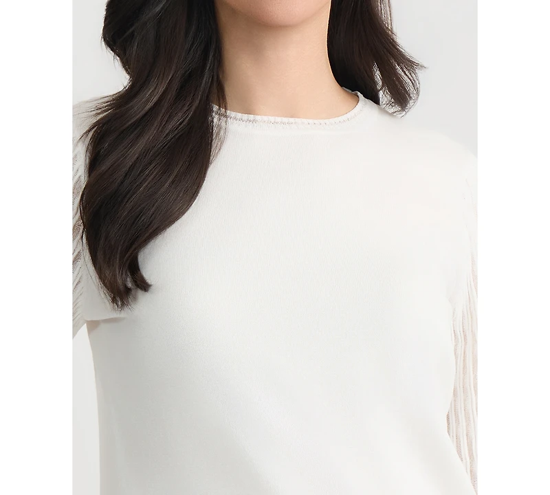 Kasper Women's Crewneck Pull-On Blouse