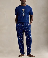 Polo Ralph Lauren Men's Bear T-Shirt and Pajama Pants, 2-Piece Set