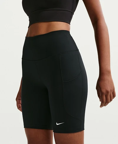 Nike Women's One High-Waisted Side-Pocket 8" Bike Shorts