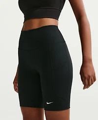 Nike Women's One High-Waisted Side-Pocket 8" Bike Shorts