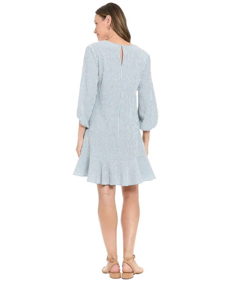 London Times Women's V-Neck Short Shift Dress