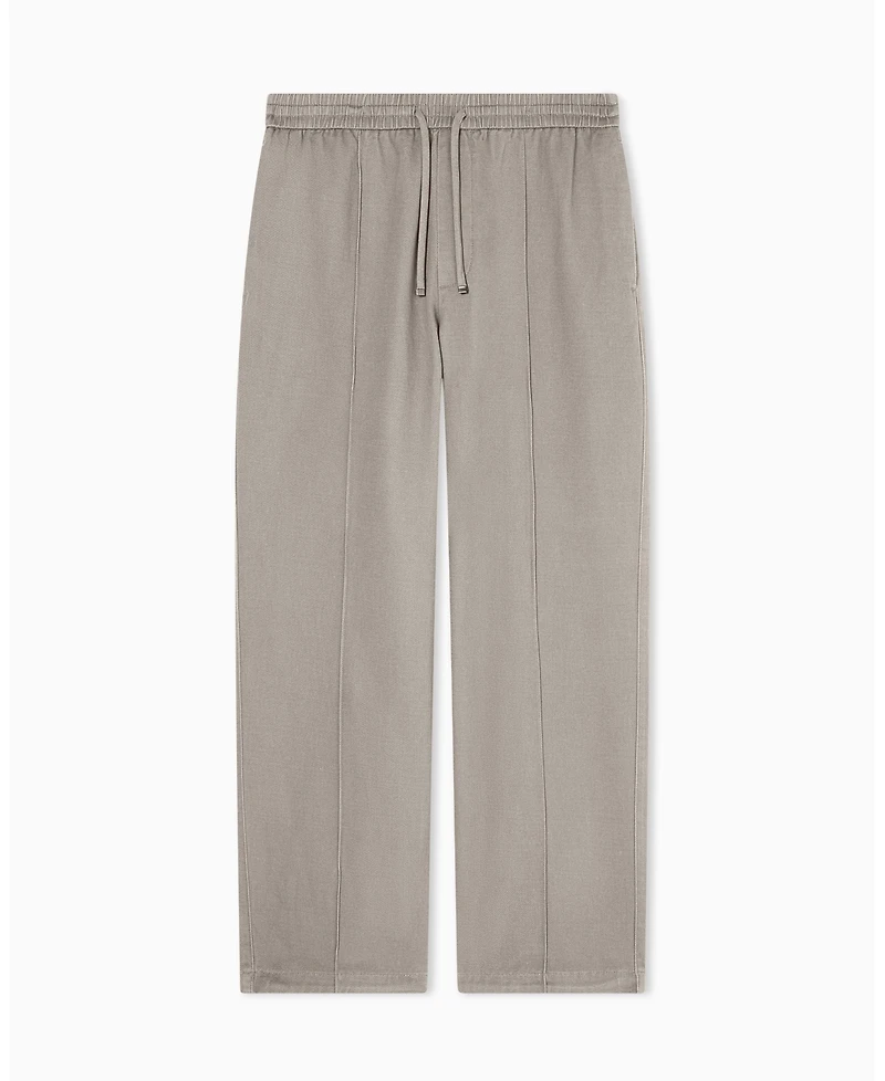 A|X Armani Exchange Men's Ibiza X Cotton Twill Pleat Trouser