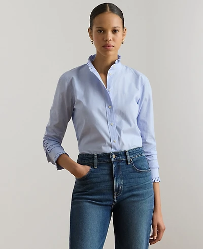 Lauren Ralph Petite Duvisa Long-Sleeve Shirt