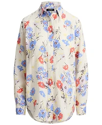 Lauren Ralph Petite Karrie Floral Long-Sleeve Shirt