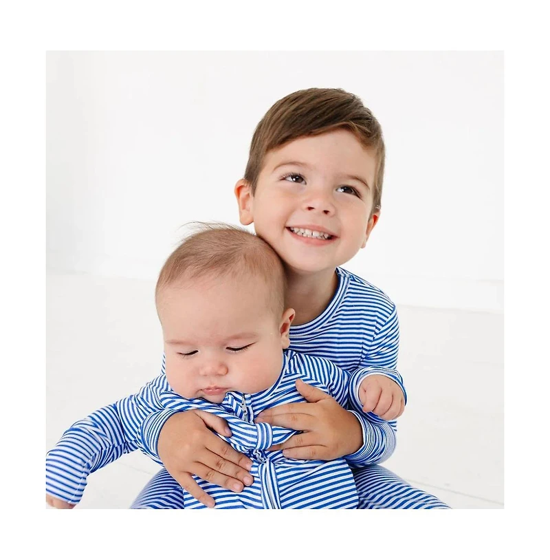 Motette Baby Boys Cobalt Stripe Pajama Set