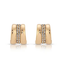 Ettika Pave Center Hoop Earrings