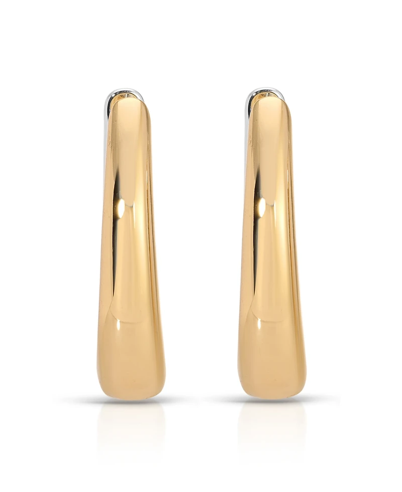 Ettika Mixed Metal Hoop Earrings
