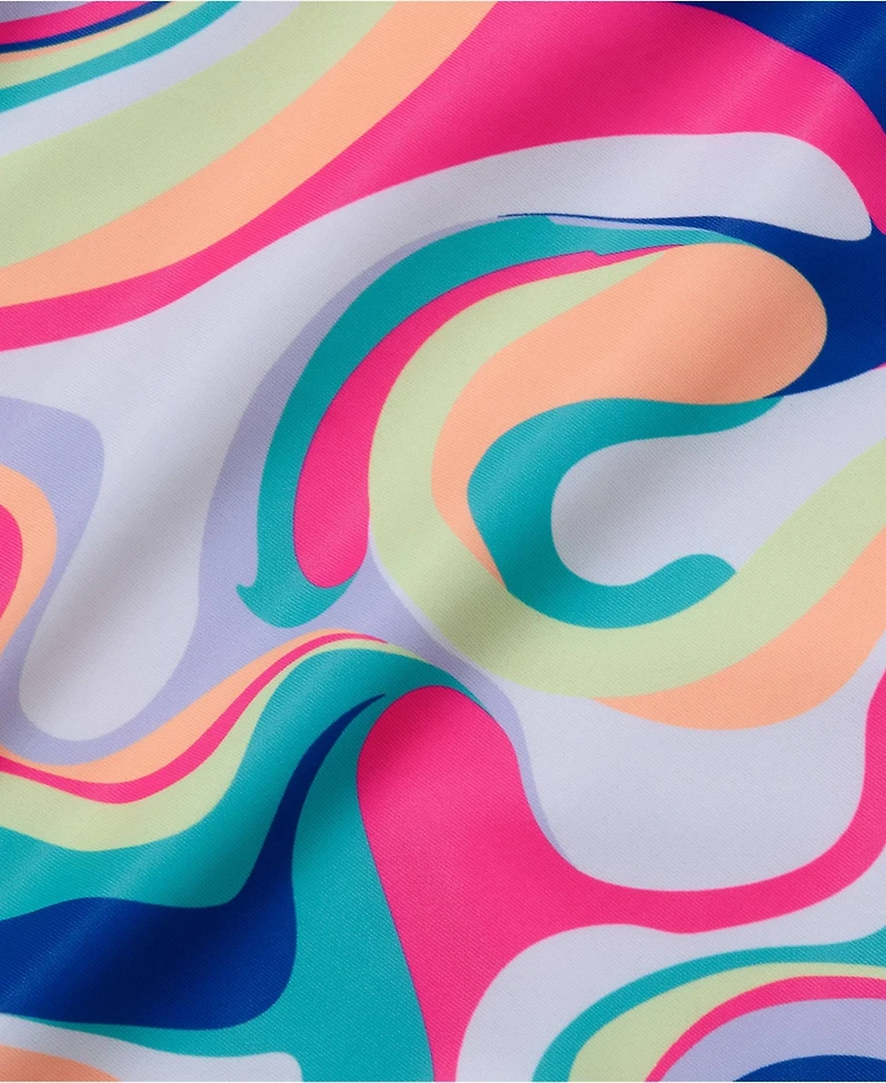 Lands' End Big Girls Plus Chlorine Resistant Sporty Racer Back One Piece Swimsuit