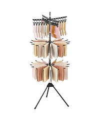 Ecooso 3-Tier Tripod Folding Clothes Drying Rack with 24 Clips, Freestanding Air Dryer