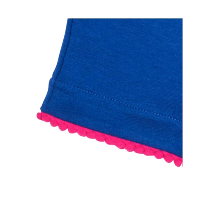 Florence Eiseman Big Girls Stripe Knit Short Set With Fruit Slices