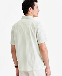 Alfani Men's Short-Sleeve Multi-Stripe Shirt, Macy's Exclusive