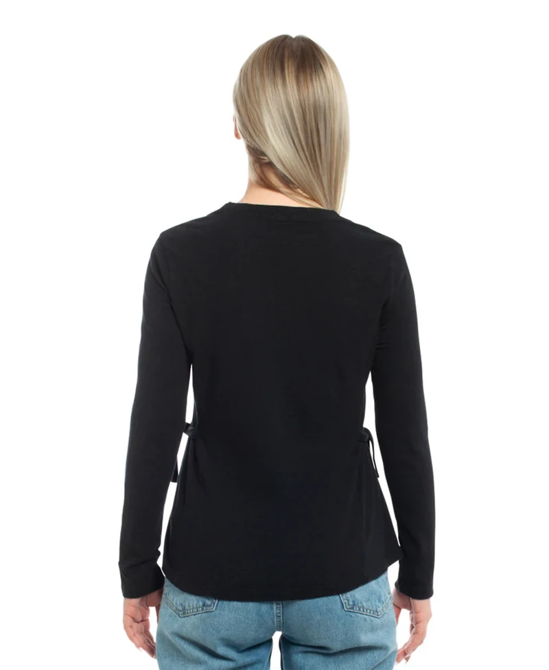 Wilt Clothing Women's Mixed Media Double Layer Long Sleeve