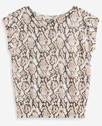 I.n.c. International Concepts Petite Printed Wide Neck Dolman-Sleeve Top, Macy's Exclusive