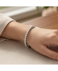 Bling Jewelry Classic 20CT Cz Solitaire Tennis Bracelet Cubic Zirconia Sterling Silver 8 Inch
