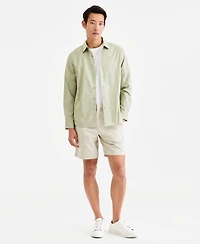 Alfani Men's Long-Sleeve Crescent Dots Poplin Shirt, Macy's Exclusive