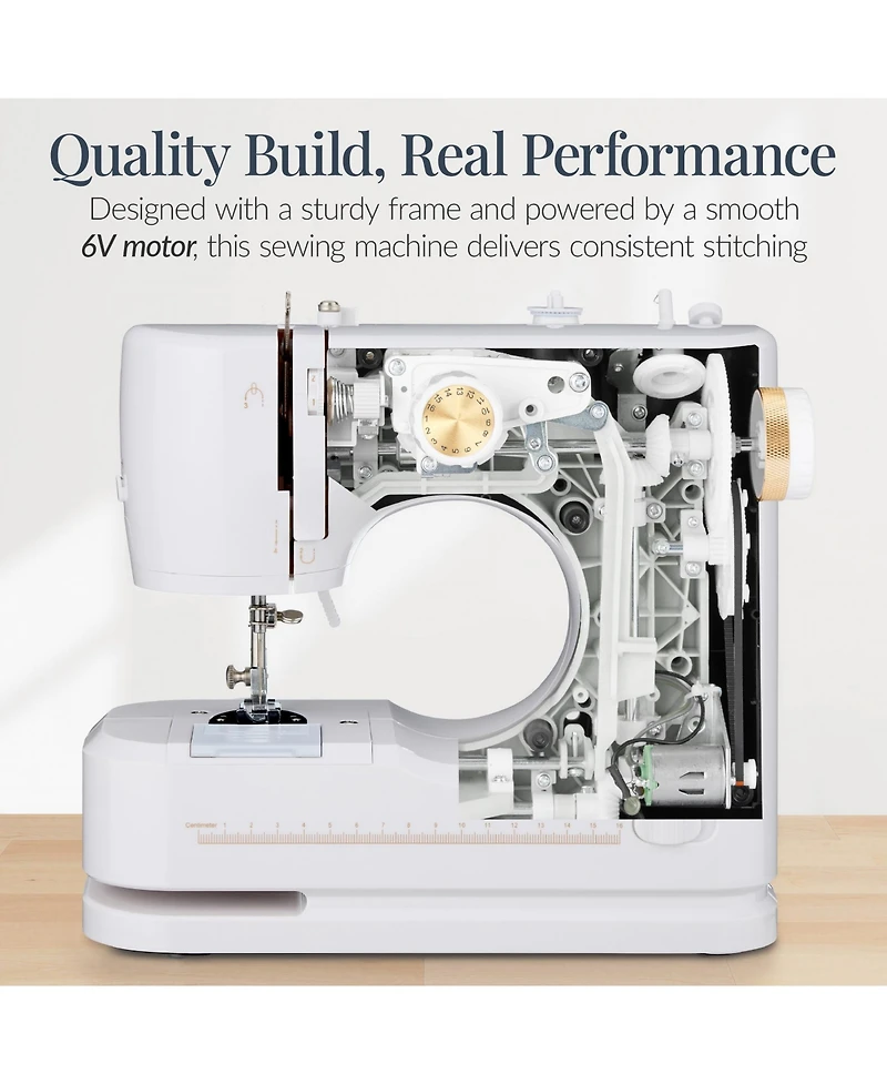 Best Choice Products 55-Piece Sewing Machine Kit for Beginners, w/ 16 Stitch Patterns, Double Stitching