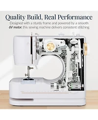 Best Choice Products 55-Piece Sewing Machine Kit for Beginners, w/ 16 Stitch Patterns, Double Stitching