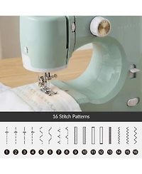 Best Choice Products 55-Piece Sewing Machine Kit for Beginners, w/ 16 Stitch Patterns, Double Stitching