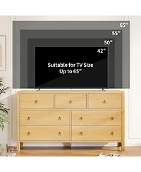 gaomon 7 Drawer Dresser for Bedroom, Chest of Drawers, Closet Dresser Storage Cabinet Organizer for Bedroom, Living Room, Hallway & Office