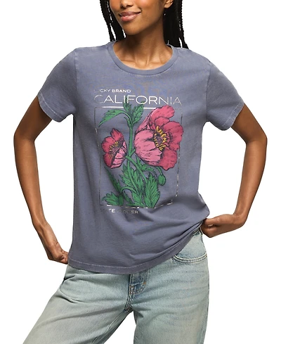 Lucky Brand Women's California Floral Graphic T-Shirt