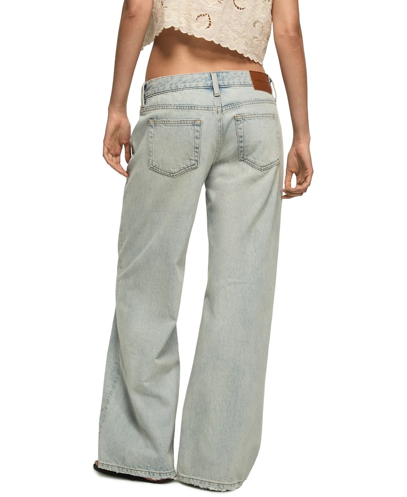 Lucky Brand Women's Baggy Wide Leg Jeans