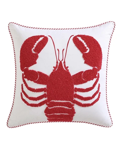 Nautica Lobster Cotton Square Decorative Pillow, 20" x 20"