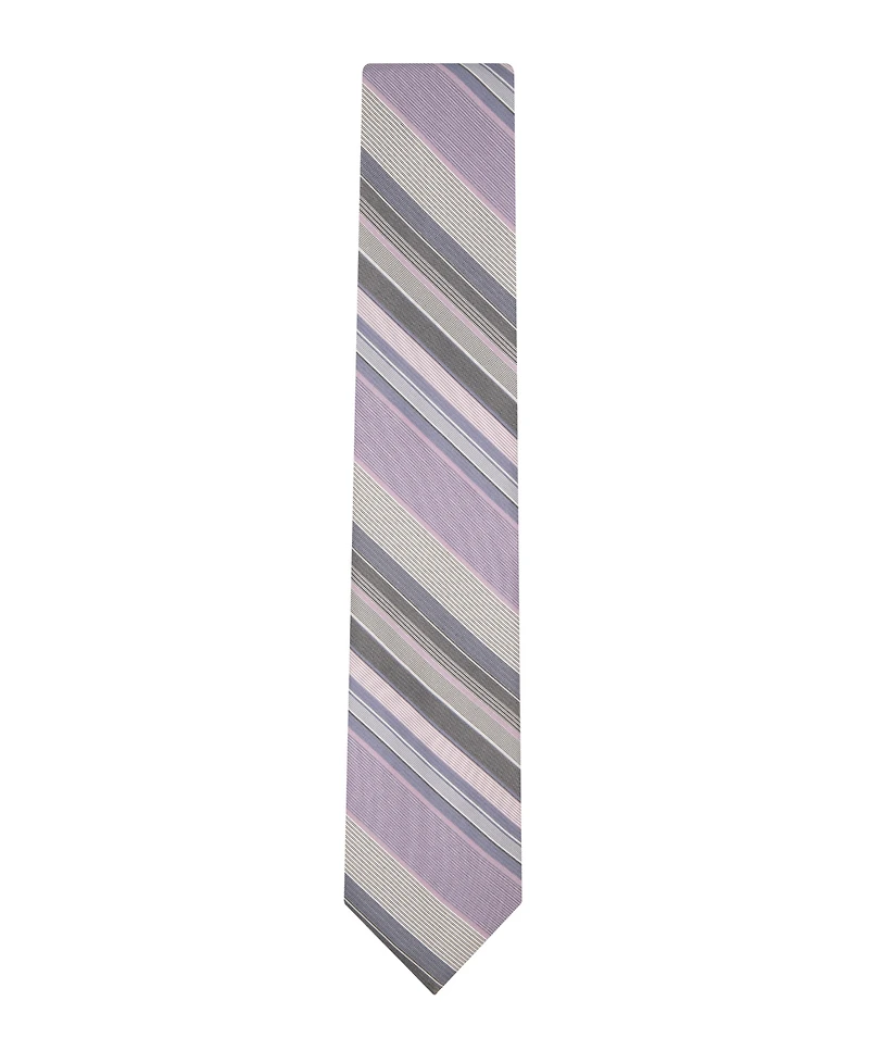 Calvin Klein Men's Fabre Stripe Pattern Tie