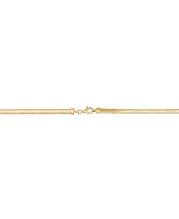 Italian Gold Lightweight Tugogas Omega 18" Chain Necklace in 18k Yellow Gold-Plated Sterling Silver