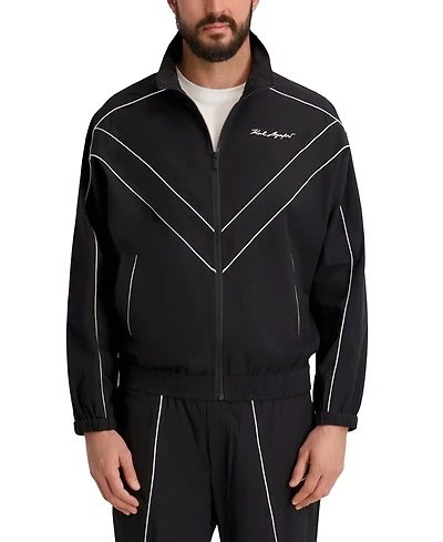 Karl Lagerfeld Paris Men's Full-Zip Track Jacket