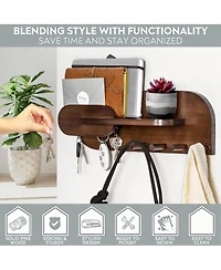 Yigii Solid Wood Mail & Key Holder