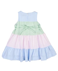 Florence Eiseman Toddler Girls Seersucker Dress With Tulips