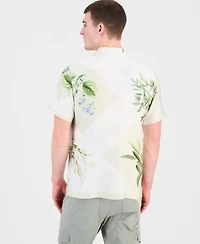 Guess Men's Rayon Woven Bloom Shirt