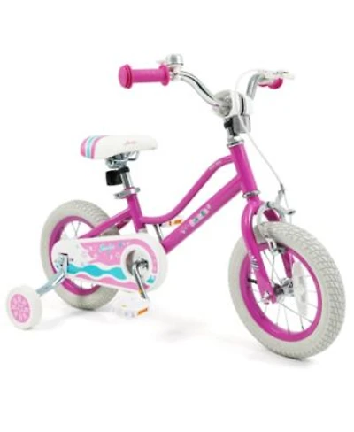 Mecale Inch Kids Bike for Aged 3-8 Years Old with Adjustable Handlebar Pink- Starlight Wave
