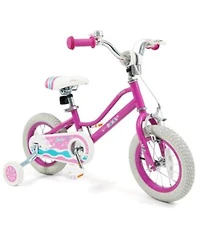 Mecale Inch Kids Bike for Aged 3-8 Years Old with Adjustable Handlebar Pink- Starlight Wave