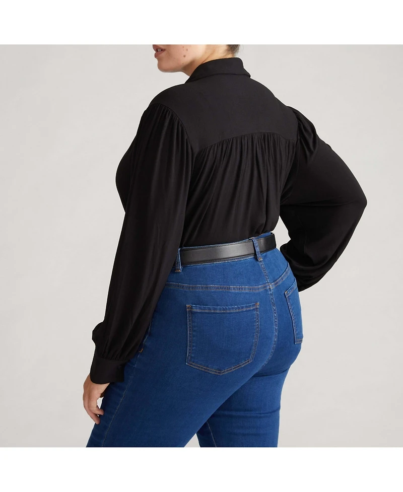 Universal Standard Plus Moore Liquid Jersey Blouse