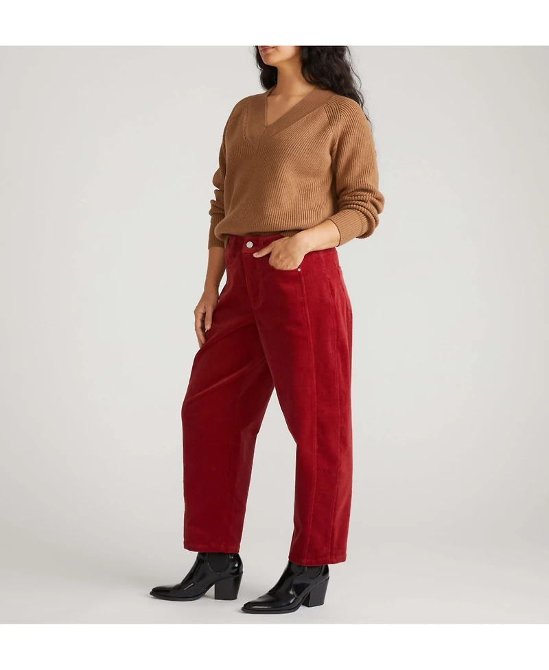 Universal Standard Women's Dakota Twisted Leg Corduroy Pants