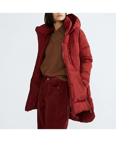 Universal Standard Women's Matterhorn Mid Hooded Puffer