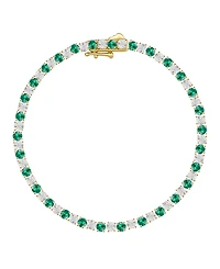 Macy's Multi-Gemstone Bracelet 14k Gold Over Sterling Silver (Also Silver)