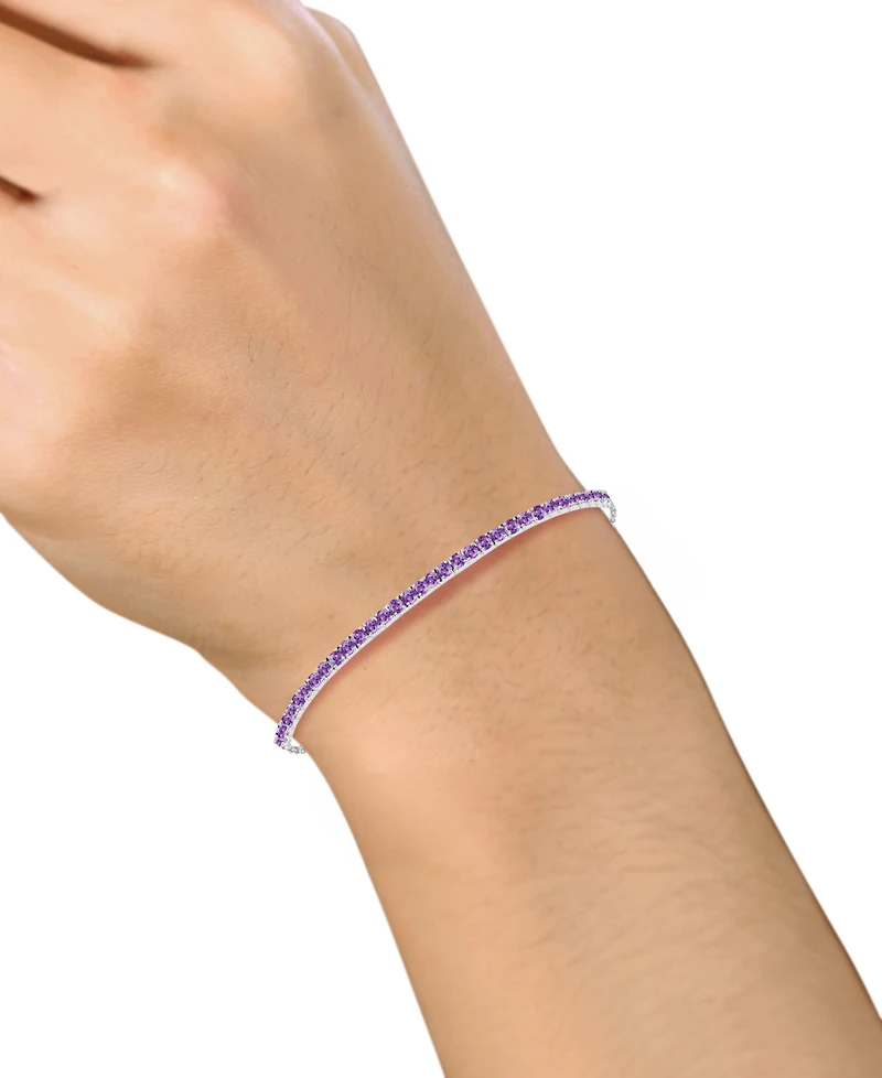 Macy's Multi-Gemstone Bracelet Sterling Silver